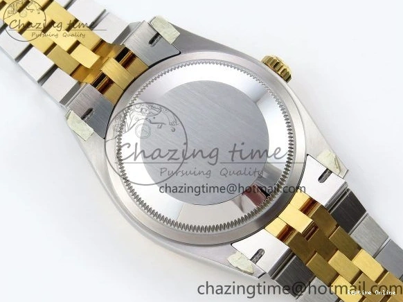 0418 Effortless DateJust 36 126233 Clean 1:1 Best Edition 904L Steel YG Textured Diamonds Dial on SS YG Jubilee Bracelet VR 1500